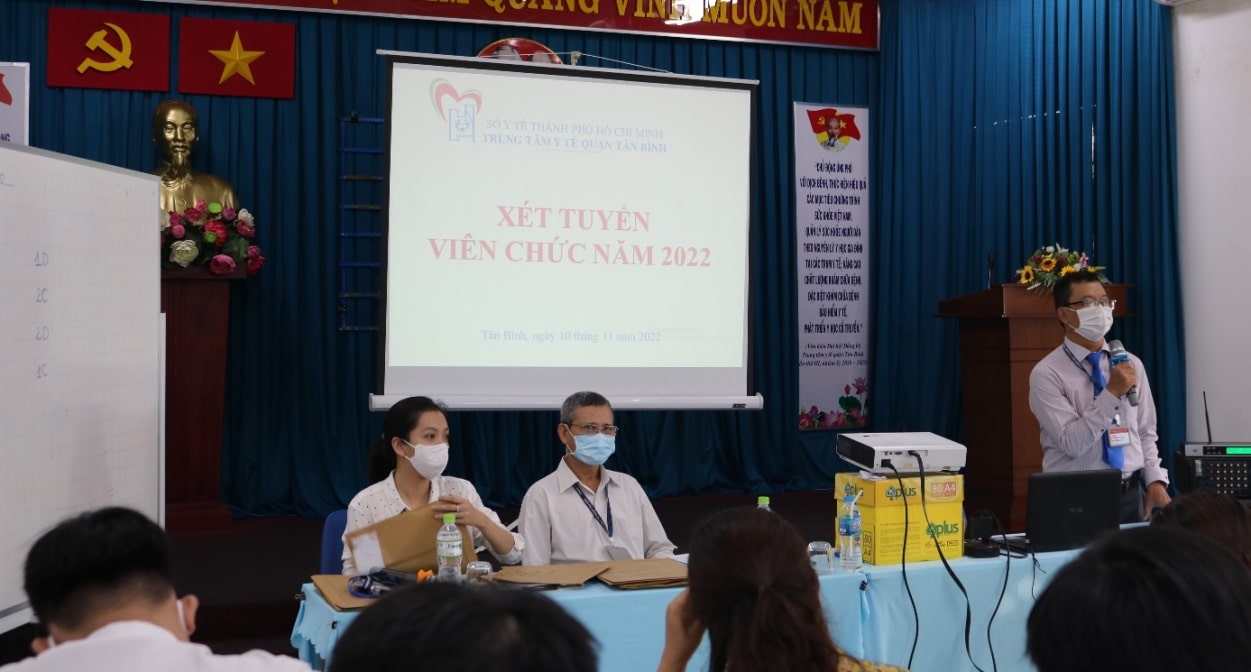 TRUNG TÂM Y TẾ QUẬN TÂN BÌNH TỔ CHỨC KỲ XÉT TUYỂN VIÊN CHỨC NĂM 2022